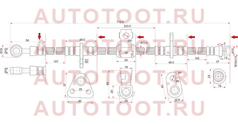 Шланг тормозной передний (Таиланд) HONDA ACCORD/ASCOT 90-93 RH st-01464-sm4-010 sat – купить в Омске. Цены, характеристики, фото в интернет-магазине autotoot.ru