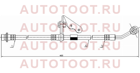 Шланг тормозной перед (Таиланд) HONDA CIVIC/FERIO MT/DOMANI/PARTNER/ISUZU JEMENI 94- LH L=455 st-01465-s04-j01 sat – купить в Омске. Цены, характеристики, фото в интернет-магазине autotoot.ru