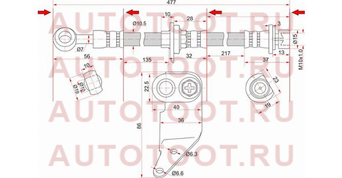 Шланг тормозной передний (Таиланд) HONDA ODYSSEY/AVANCIER/ACCORD/TORNEO CF#/CL#/CH# 99- LH st-01465-s2x-000 sat – купить в Омске. Цены, характеристики, фото в интернет-магазине autotoot.ru