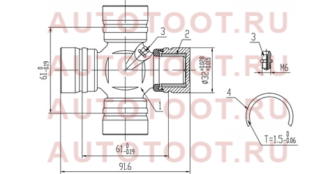 Крестовина кардана RR TY LCR #J80, Surf TRN215, Dyna st-04371-36030 sat – купить в Омске. Цены, характеристики, фото в интернет-магазине autotoot.ru