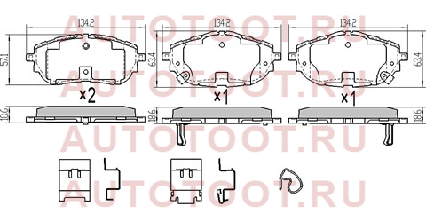 Колодки тормозные перед TOYOTA AURIS/HYBRID/COROLLA ##E18# 13- st0446502391 sat – купить в Омске. Цены, характеристики, фото в интернет-магазине autotoot.ru