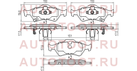 Колодки тормозные перед TOYOTA YARIS 05- st044650d050 sat – купить в Омске. Цены, характеристики, фото в интернет-магазине autotoot.ru