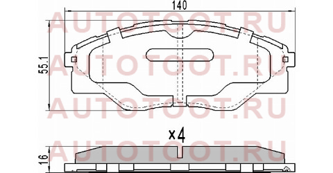 Колодки тормозные перед TOYOTA HILUX KUN1#/2#/3# 04-12 st044650k290 sat – купить в Омске. Цены, характеристики, фото в интернет-магазине autotoot.ru