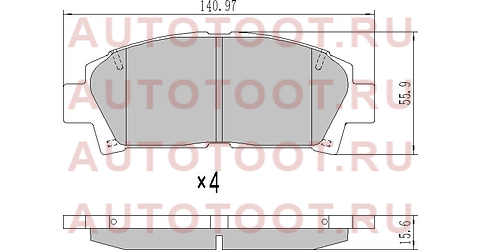 Колодки тормозные перед TOYOTA AVENSIS 01-02 st0446520510 sat – купить в Омске. Цены, характеристики, фото в интернет-магазине autotoot.ru