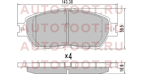 Колодки тормозные перед TOYOTA ESTIMA 01-14/ALPHARD 03-05/SIENA 03-06 st0446528510 sat – купить в Омске. Цены, характеристики, фото в интернет-магазине autotoot.ru