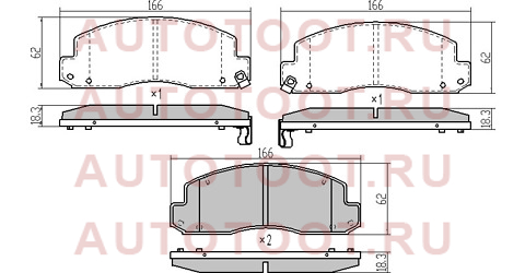 Колодки тормозные перед TOYOTA DYNA XZU301 00- st0446537030 sat – купить в Омске. Цены, характеристики, фото в интернет-магазине autotoot.ru