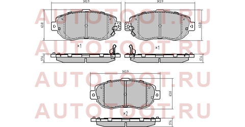 Колодки тормозные перед TOYOTA ARISTO/MARK/CROWN 92- st0446550040 sat – купить в Омске. Цены, характеристики, фото в интернет-магазине autotoot.ru