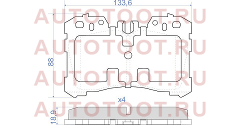 Колодки тормозные перед LEXUS LS460/LS600 06- st0446550260 sat – купить в Омске. Цены, характеристики, фото в интернет-магазине autotoot.ru