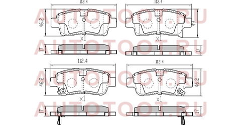 Колодки тормозные перед TOYOTA PLATZ/ VITZ/PROBOX 00- st0446552041 sat – купить в Омске. Цены, характеристики, фото в интернет-магазине autotoot.ru