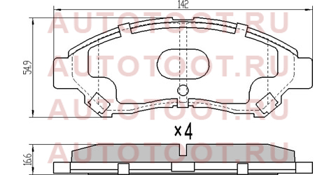 Колодки тормозные перед TOWNACE 08- st04465bz131 sat – купить в Омске. Цены, характеристики, фото в интернет-магазине autotoot.ru