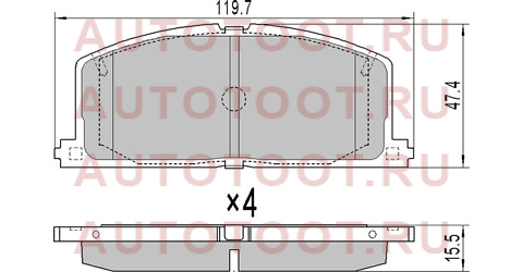 Колодки тормозные перед TOYOTA COROLLA/SPRINTER/RAUM/SPACIO/CALDINA st04465yzz50 sat – купить в Омске. Цены, характеристики, фото в интернет-магазине autotoot.ru