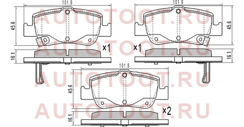 Колодки тормозные зад TOYOTA COROLLA 06- st0446602180 sat – купить в Омске. Цены, характеристики, фото в интернет-магазине autotoot.ru