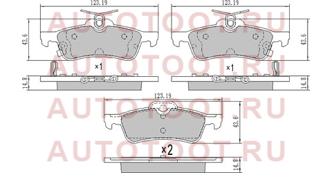 Колодки тормозные зад DAIHATSU CHARADE VI 11-/TOYOTA YARIS P90 05-/YARIS #P13# 11- st044660d010 sat – купить в Омске. Цены, характеристики, фото в интернет-магазине autotoot.ru