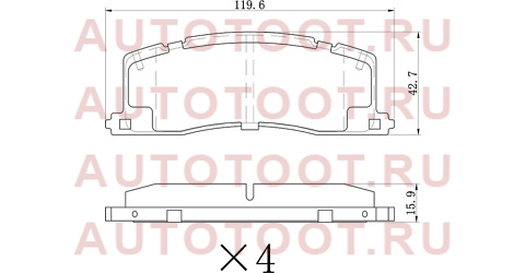 Колодки тормозные зад TOYOTA ESTIMA/LUCIDA/PREVIA TCR1#/2# 90-99 st0446628011 sat – купить в Омске. Цены, характеристики, фото в интернет-магазине autotoot.ru