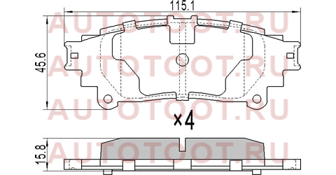 Колодки тормозные зад LEXUS RX350/450 08-/HIGHLANDER 13- st0446648130 sat – купить в Омске. Цены, характеристики, фото в интернет-магазине autotoot.ru