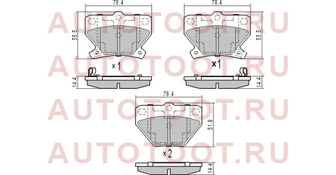 Колодки тормозные зад TOYOTA VITZ NCP1#/IST NCP61/COROLLA ZZE12#/CELICA ZZT23# st0446652040 sat – купить в Омске. Цены, характеристики, фото в интернет-магазине autotoot.ru