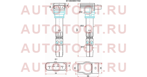 Катушка зажигания VAG A3/A4/A6/OCTAVIA 97-10/SUPERB 01-08/BORA 00-05/PASSAT 00-05/POLO 1.8T st06a905115d sat – купить в Омске. Цены, характеристики, фото в интернет-магазине autotoot.ru