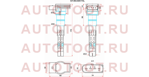 Катушка зажигания VAG A4 01-04/A6 01-05/A8 03-06 st06c905115l sat – купить в Омске. Цены, характеристики, фото в интернет-магазине autotoot.ru