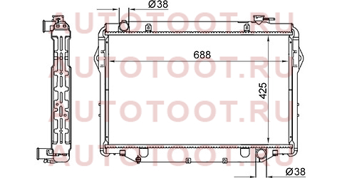 Радиатор TOYOTA LAND CRUISER 80 4,2D 96-98- st100005 sat – купить в Омске. Цены, характеристики, фото в интернет-магазине autotoot.ru
