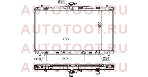 Радиатор TOYOTA CAMRY V50 2AR/1AZ/2GR 11- (пластинчатый) st100010 sat – купить в Омске. Цены, характеристики, фото в интернет-магазине autotoot.ru