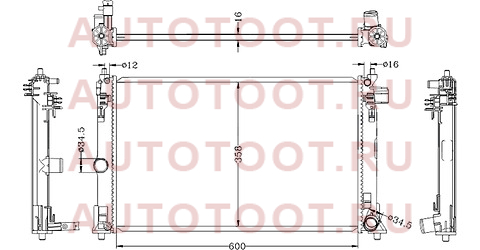 Радиатор TOYOTA COROLLA 19-/C-HR 18- st100022 sat – купить в Омске. Цены, характеристики, фото в интернет-магазине autotoot.ru