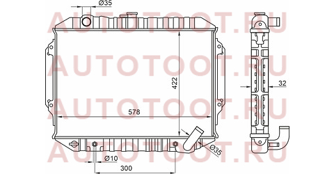 Радиатор MITSUBISHI PAJERO 4D56T/4G64 2.4/2.5 91-99 AT st100034 sat – купить в Омске. Цены, характеристики, фото в интернет-магазине autotoot.ru