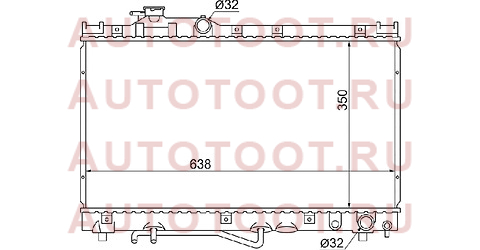 Радиатор TOYOTA CARINA ED/EXIV/CELICA/CURREN 93-99 (толщина 32мм) st100055 sat – купить в Омске. Цены, характеристики, фото в интернет-магазине autotoot.ru