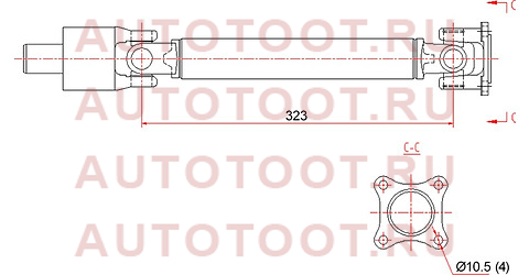 Вал карданный перед TOYOTA TOWN ACE NOAH CR50/SR50 st1230002 sat – купить в Омске. Цены, характеристики, фото в интернет-магазине autotoot.ru