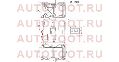 Катушка зажигания FORD FOCUS II/III/IV 1,4/1,6/C-MAX/FIESTA/VOLVO C30/S40/V50 (модуль) st1459278 sat – купить в Омске. Цены, характеристики, фото в интернет-магазине autotoot.ru