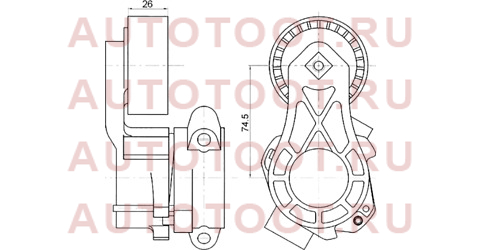 Натяжитель приводного ремня PEUGEOT BOXER/FIAT DUCATO/CITROEN JUMPER/FORD TOURNEO/TRANSIT 2,2 06- st1611424780 sat – купить в Омске. Цены, характеристики, фото в интернет-магазине autotoot.ru