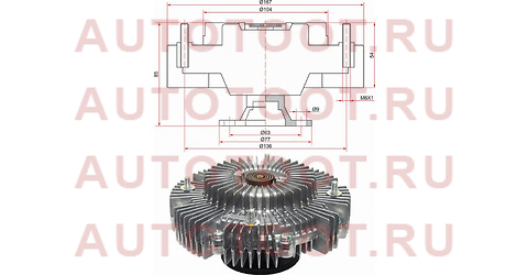 Вискомуфта TOYOTA HILUX 3VZE 94-95 st-16210-62010 sat – купить в Омске. Цены, характеристики, фото в интернет-магазине autotoot.ru