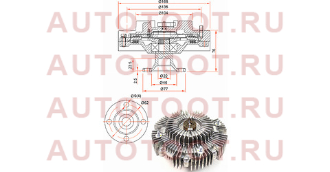 Вискомуфта TOYOTA HILUX,LAND CRUISER PRADO 1K# 95- st-16210-67030 sat – купить в Омске. Цены, характеристики, фото в интернет-магазине autotoot.ru