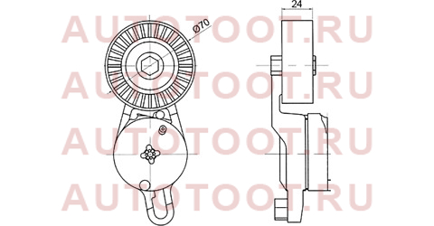 Натяжитель приводного ремня TOYOTA CAMRY/RAV4 2.5 11-/LEXUS ES 2.5 11-/RX 2.7 08- st-16620-36010 sat – купить в Омске. Цены, характеристики, фото в интернет-магазине autotoot.ru