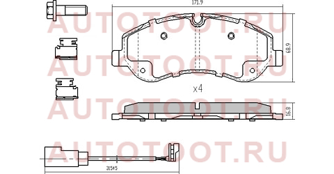 Колодки тормозные перед FORD TOURNEO CUSTOM 12-/TRANSIT 14- st1842632 sat – купить в Омске. Цены, характеристики, фото в интернет-магазине autotoot.ru