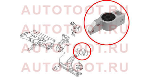 Сайлентблок переднего рычага задний VOLKSWAGEN GOLF 03-16/JETTA 05-11/SKODA OCTAVIA 04-12/YETI 10-LH st1k0199231j sat – купить в Омске. Цены, характеристики, фото в интернет-магазине autotoot.ru