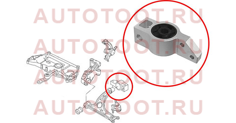 Сайлентблок переднего рычага задний VOLKSWAGEN GOLF 03-16/JETTA 05-11/SKODA OCTAVIA 04-12/YETI 10-RH st1k0199232j sat – купить в Омске. Цены, характеристики, фото в интернет-магазине autotoot.ru