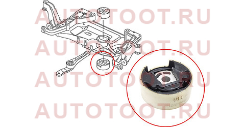 Сайлентблок подрамника нижний VW JETTA 05-16/GOLF 03-/PASSAT 05-15/TIGUAN 07-/SKODA YETI 10-/OCTAVIA st1k0199867q sat – купить в Омске. Цены, характеристики, фото в интернет-магазине autotoot.ru