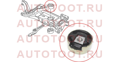 Сайлентблок подрамника верхний VW JETTA 05-16/GOLF 03-/PASSAT 05-15/TIGUAN 07-/SKODA YETI 10-/OCTAVI st1k0199868q sat – купить в Омске. Цены, характеристики, фото в интернет-магазине autotoot.ru