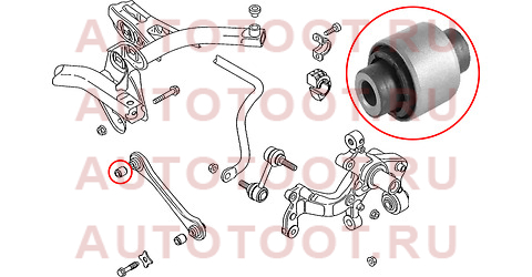 Сайлентблок задней верхней поперечной тяги (внутр)VW JETTA 05-16/PASSAT 05-15/TIGUAN 07-/SKODA KODIA st1k0501529jb1 sat – купить в Омске. Цены, характеристики, фото в интернет-магазине autotoot.ru