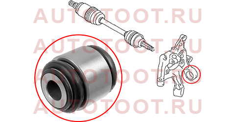 Сайлентблок задней цапфы SUBARU IMPREZA 07-11/зад. развальной тяги MMC AIRTREK/OUTLANDER 02-06 st20257xa000 sat – купить в Омске. Цены, характеристики, фото в интернет-магазине autotoot.ru