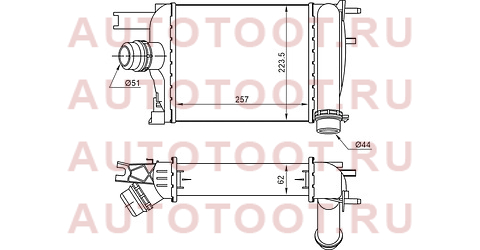 Интеркуллер RENAULT DUSTER 1,5D/ARKANA 1,3 19- st2110015 sat – купить в Омске. Цены, характеристики, фото в интернет-магазине autotoot.ru