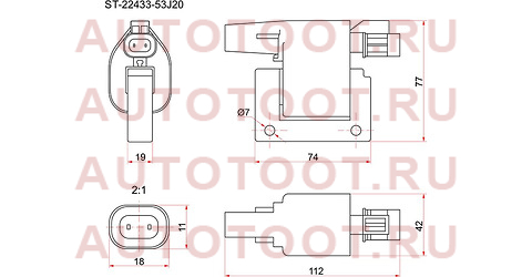 Катушка зажигания NISSAN ALMERA TINO V10/SUNNY B15 SR20/GA14/CA16 st2243353j20 sat – купить в Омске. Цены, характеристики, фото в интернет-магазине autotoot.ru