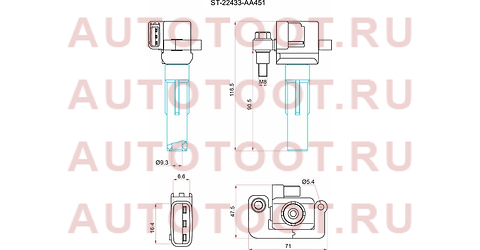 Катушка зажигания SUBARU FORESTER 01-07/IMPREZA 01-07 EJ205 2,0 WRX 01- st22433aa451 sat – купить в Омске. Цены, характеристики, фото в интернет-магазине autotoot.ru