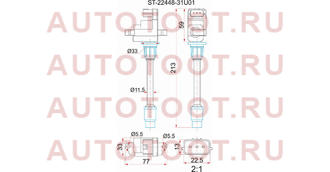 Катушка зажигания RR NISSAN CEFIRO A32 VQ20DE/VQ25DE/VQ30DE 94-98 (3) st-22448-31u01 sat – купить в Омске. Цены, характеристики, фото в интернет-магазине autotoot.ru