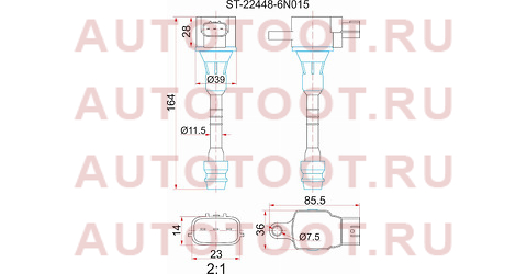 Катушка зажигания NISSAN QG13DE/QG15DE/QG18DE/GA15DE 96- st-22448-6n015 sat – купить в Омске. Цены, характеристики, фото в интернет-магазине autotoot.ru