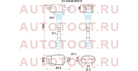 Катушка зажигания NISSAN SYLPHY G10/PRIMERA P12 QR20D#/QR25DD 01- (4) st-22448-6n215 sat – купить в Омске. Цены, характеристики, фото в интернет-магазине autotoot.ru