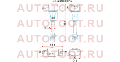 Катушка зажигания NISSAN Y11/W11/M12/T30/P12/J31/C24/U30/Z50 QR20DE/QR25DE 00- (4) st-22448-8h315 sat – купить в Омске. Цены, характеристики, фото в интернет-магазине autotoot.ru