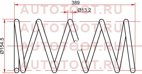 Комплект пружин 2шт передние TOYOTA CALDINA/CORONA/CORONA SF 92- (L=389) st23371 sat – купить в Омске. Цены, характеристики, фото в интернет-магазине autotoot.ru