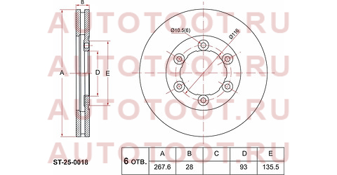 Диск тормозной перед MAZDA TITAN 00-07/BONGO BRAWNY 99-10 st250018 sat – купить в Омске. Цены, характеристики, фото в интернет-магазине autotoot.ru