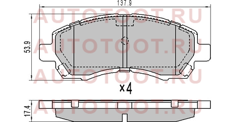 Колодки тормозные перед SUBARU IMPREZA GF 92-00/LEGACY BD/BG/BE/BH st26296ac011 sat – купить в Омске. Цены, характеристики, фото в интернет-магазине autotoot.ru